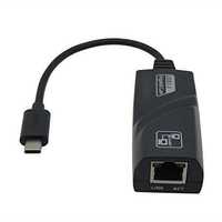 TYPE-C адаптер переходник RJ45 Gigabit Ethernet LAN  Cable USB 3.1