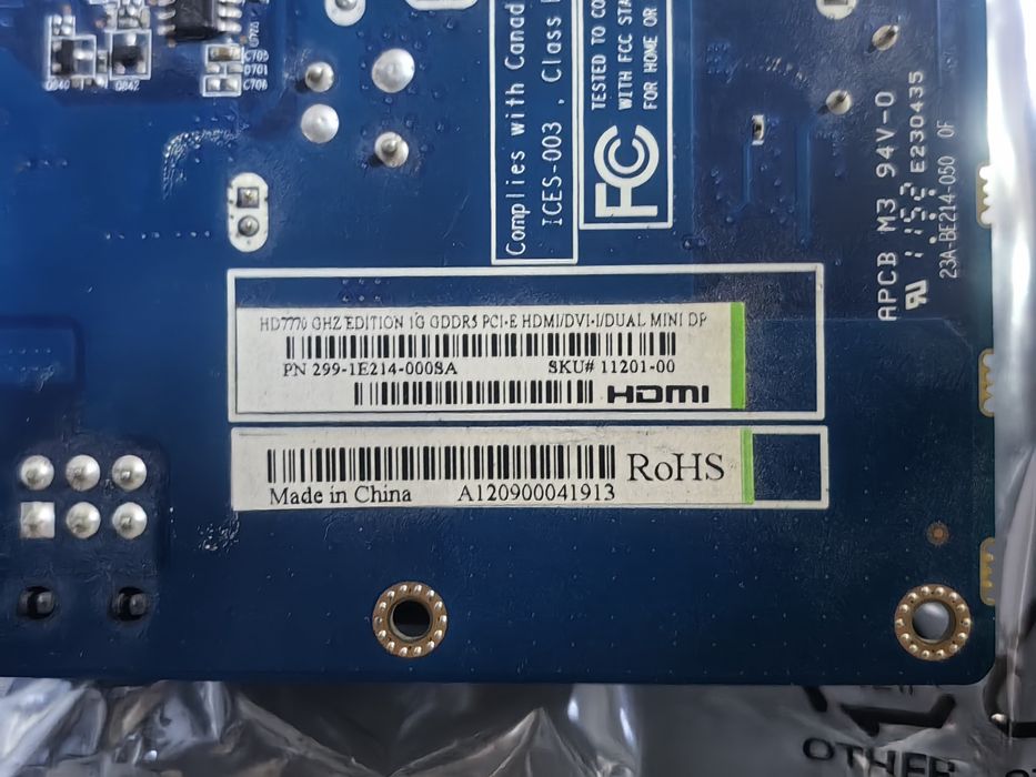 Видео карта AMD radeon 7770 GHz EDITION 1GB