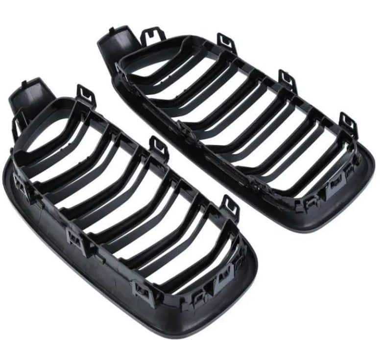 Set grile duble nări bară radiator sport M BMW seria 3 F30 F31 F35