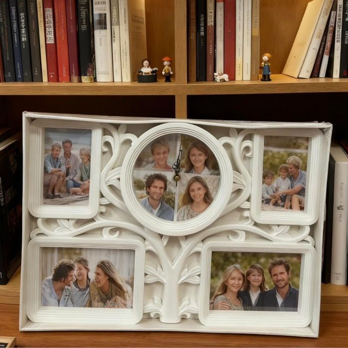 Рамка за снимки с часовник 2 в 1 - Дървото на живота