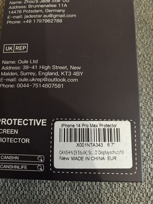 Pachet folii iPhone 14 Pro Max