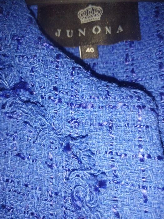 Турско синя рокля букле размер S Junona
