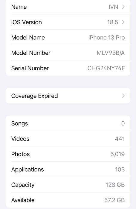 Iphone 13 pro 128 GB neverlocked