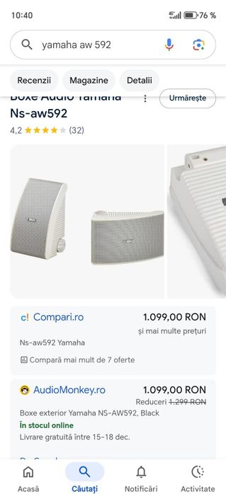 Boxe Yamaha aw592 de exterior