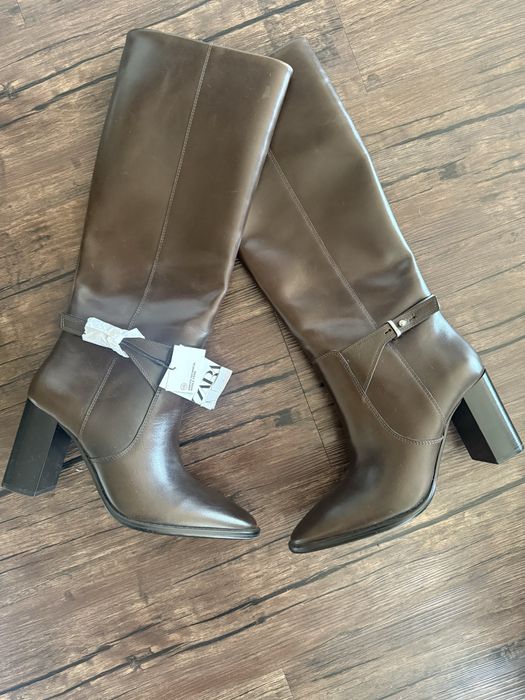 Ботуши ZARA, естествена кожа