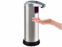 Dozator automat de sapun lichid, cu senzor infrarosu, argintiu, 200 ml
