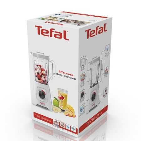 Blender Tefal BlendForce 2 BL420131, 600 W, 4 lame, recipient 2L, Alb