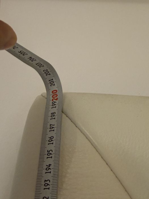 Oglinda perete cu ramă din piele naturala