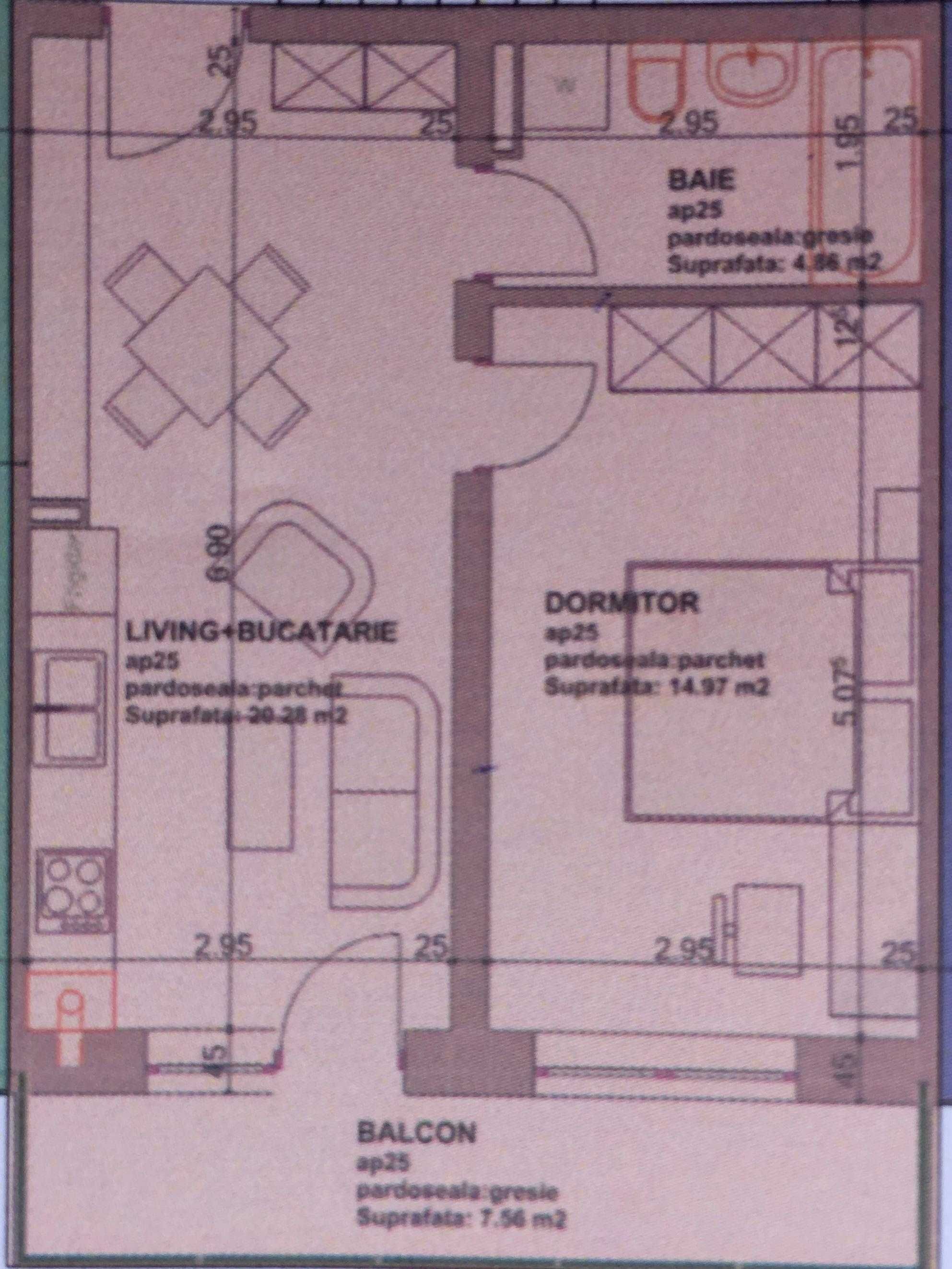 Proprietar | Vand Studio 47mp | Mobilat si Utilat | Loc de parcare