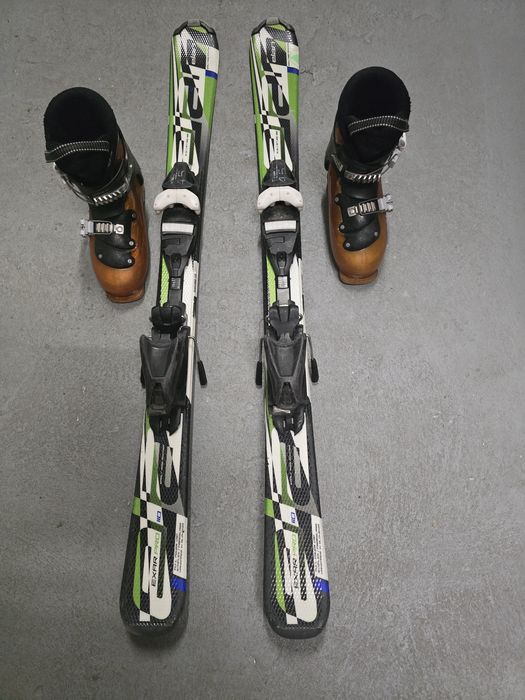 Skiuri copii Elan 110 cm, clapari 33 (optional) si bete