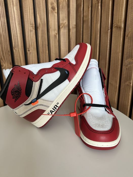 Air Jordan 1 Off White Red Air Aj1 size 43