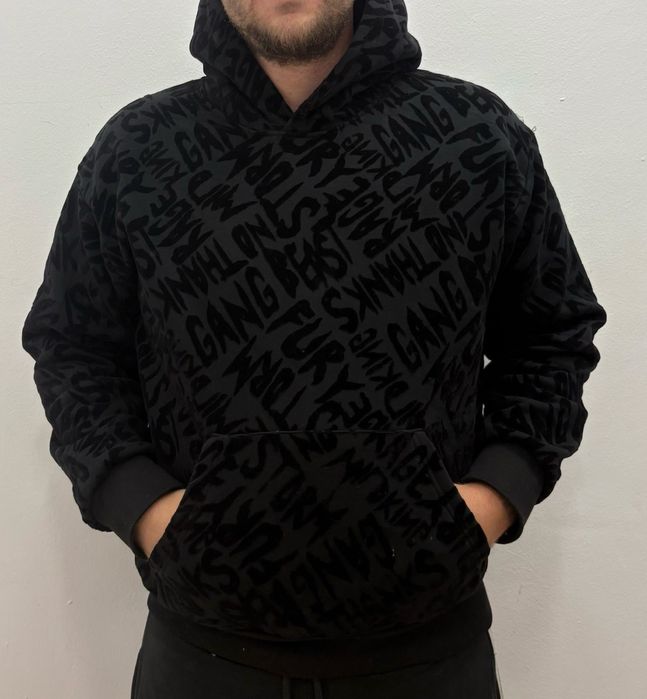 Мъжки суичъри с велурена щампа