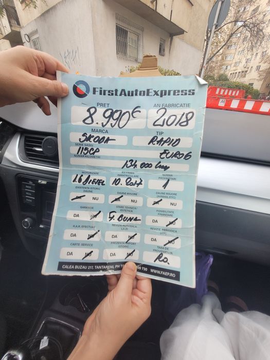 Masina skoda rapid,euro 6,115cp