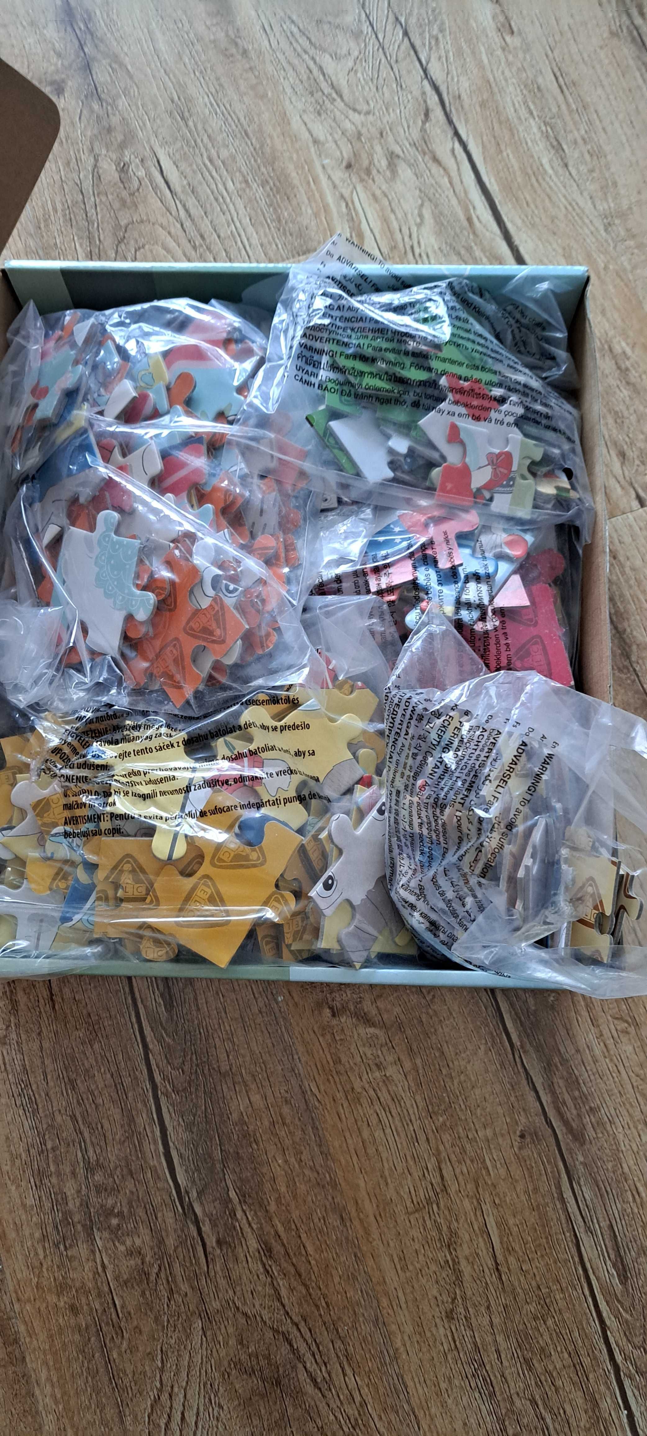 Cutie set 10 puzzle-uri copii