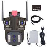 Camera de supraveghere tripla WiFi IARMAC,Alimentare UPS,10X Zoom,16Mp