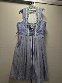 Dirndl original albastru