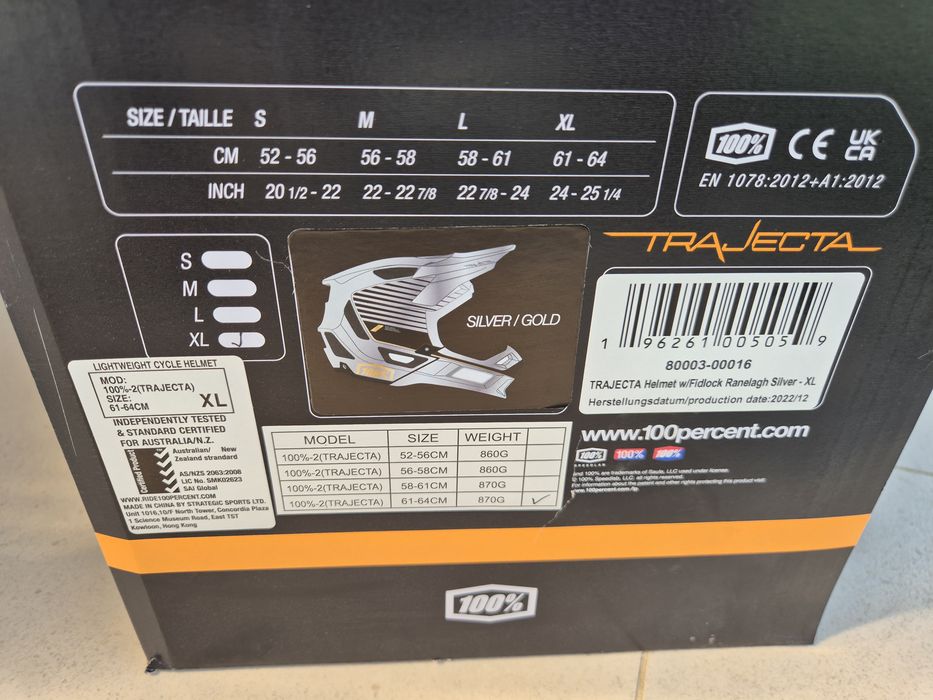 Cască bicicletă 100% XL Nou