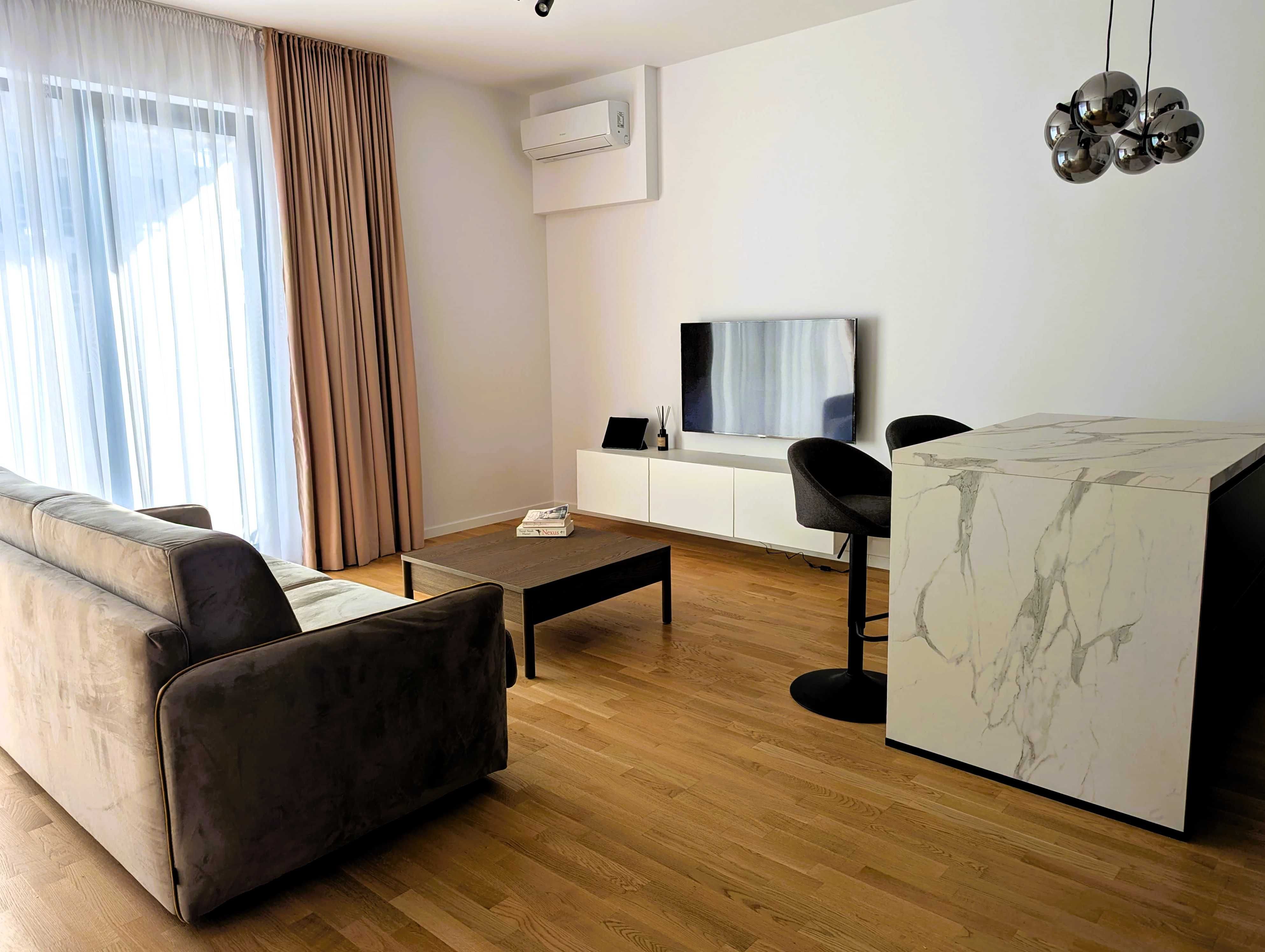 2 camere - nou, mobilat modern, parcare subterana, zona centrala