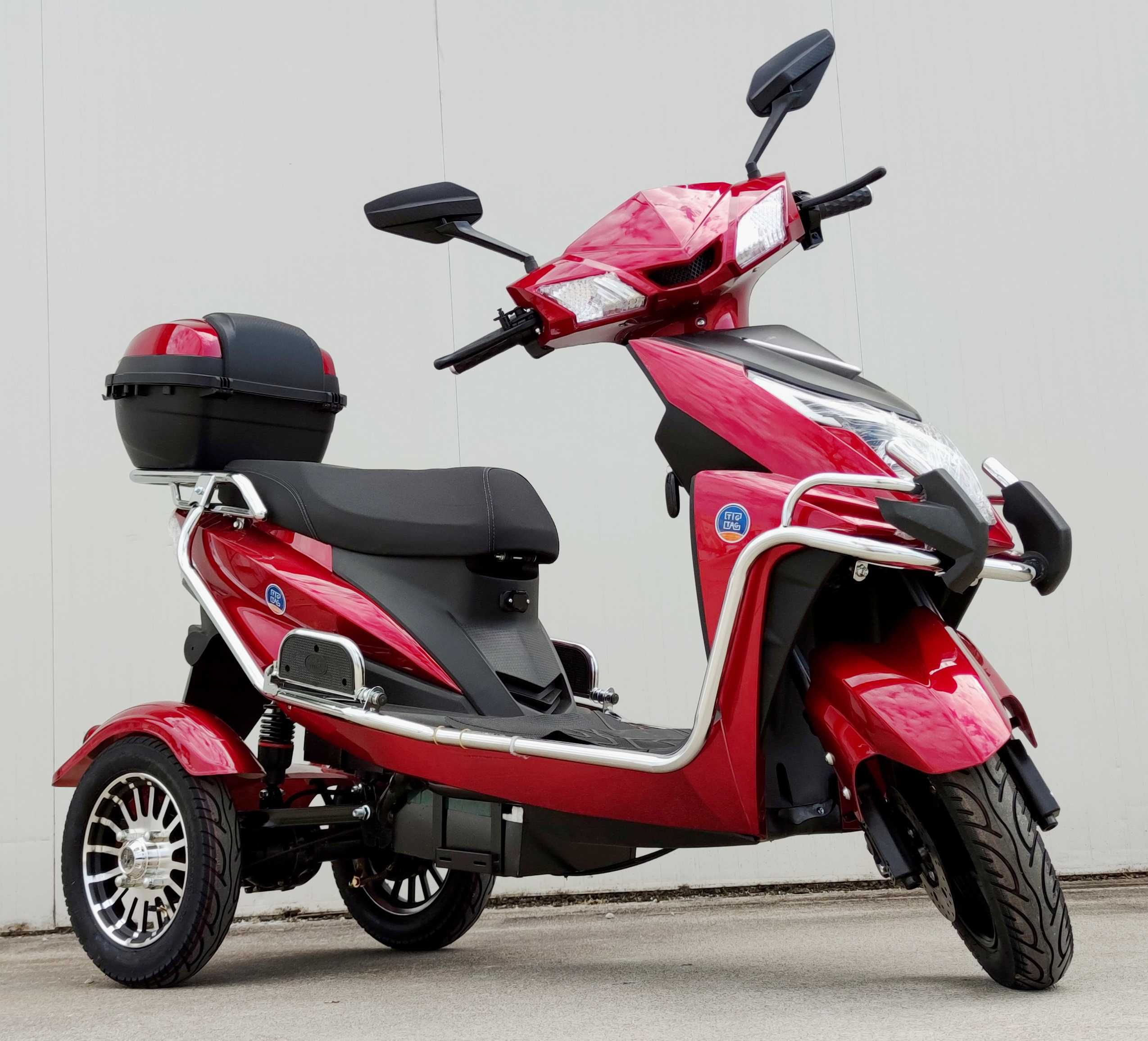 Електрическа триколка двуместна EcoWay модел М9 бордо