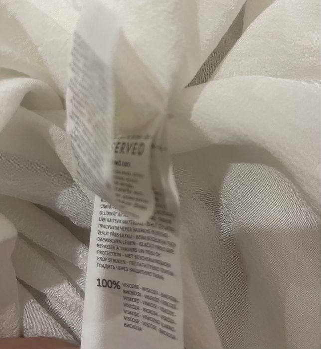 Camasa alba cu funda neagra Reserved L 100%vascoza