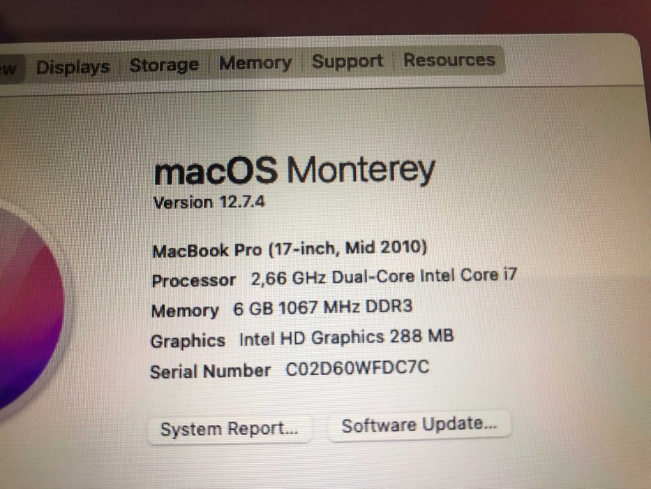 MacBook Pro 17-inch Mid 2010, i7 2,66 GHz,SSD 128 GB, 6 GB. IMPECABIL
