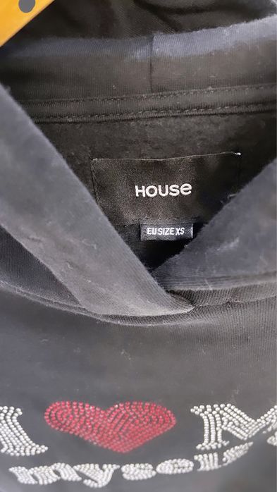 Черен суитшърт Hово от House Brand XS