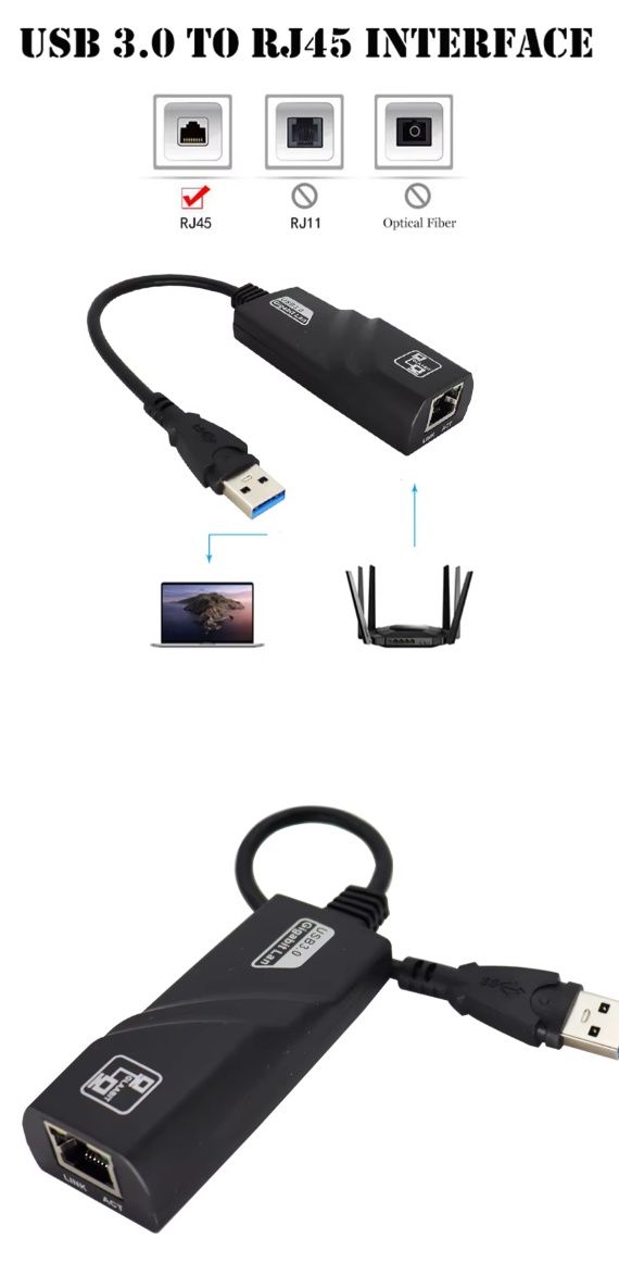 сетевой адаптер USB 3.0 переход на RJ45