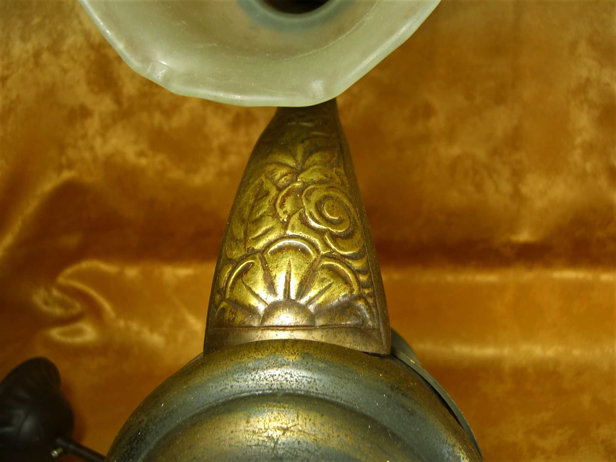 Lustra Baroc Victorian, sec 19, bronz, alama, opalina, antique