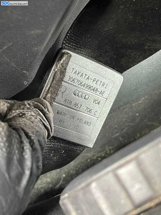 Centura Siguranta Dreapta Fata Pasager Audi A5 Sportback 2008 - 2016 Cod 8T8857706C [C2996]