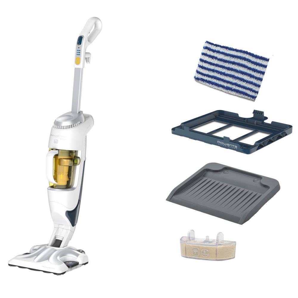 Aspirator si Rowenta Clean & Steam RY7597WH cu accesorii noi