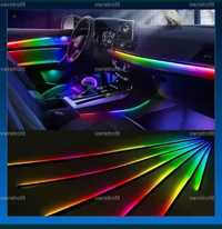 Montez lumini ambientale leduri RGB