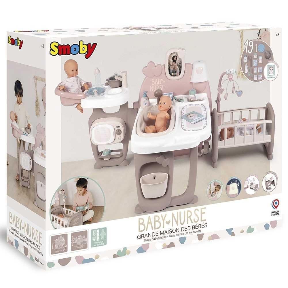 Centru de ingrijire pentru papusi Smoby Baby Nurse 23 accesorii