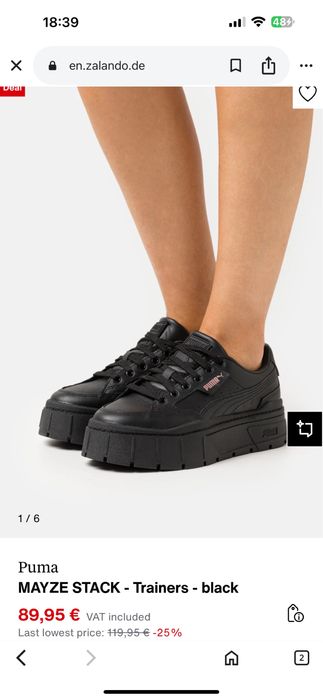 Adidasi Puma Mayze Stack piele- negri - femei