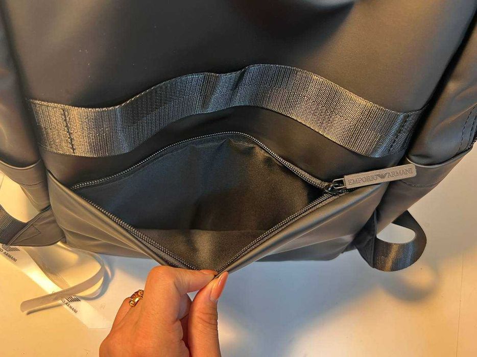 Emporio Armani Geantă rucsac, piele voiaj