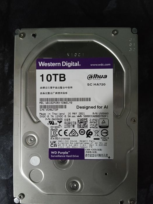 Жёсткий диск 10тб, HDD 10Tb Dahua
