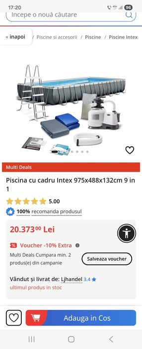 Piscină supraterană exterior