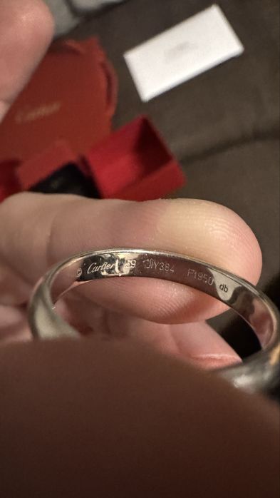 Inel Cartier de platina