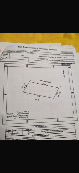 Vând teren intravilan