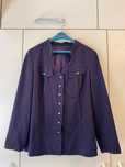 Costum dama office, culoare mov, marime 46-48