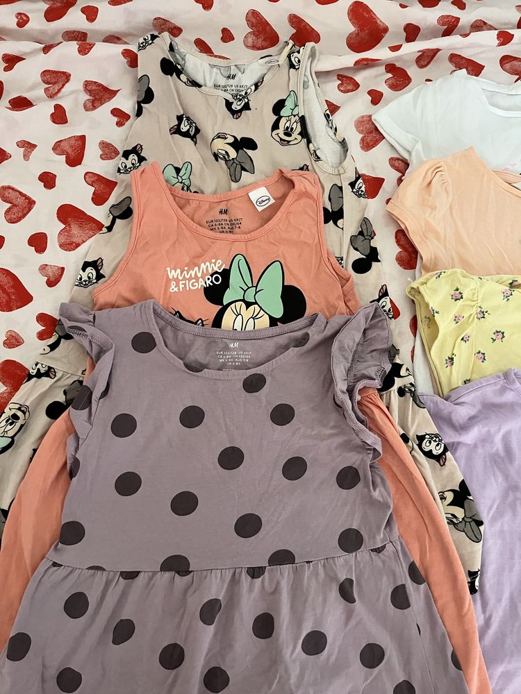 Комплект 8 тениски и 3 рокли-H&M,Benetton,Terranova