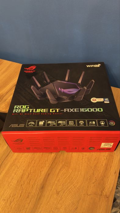Router Gaming Wireless ASUS ROG Rapture GT-AXE16000, garantie, ca nou