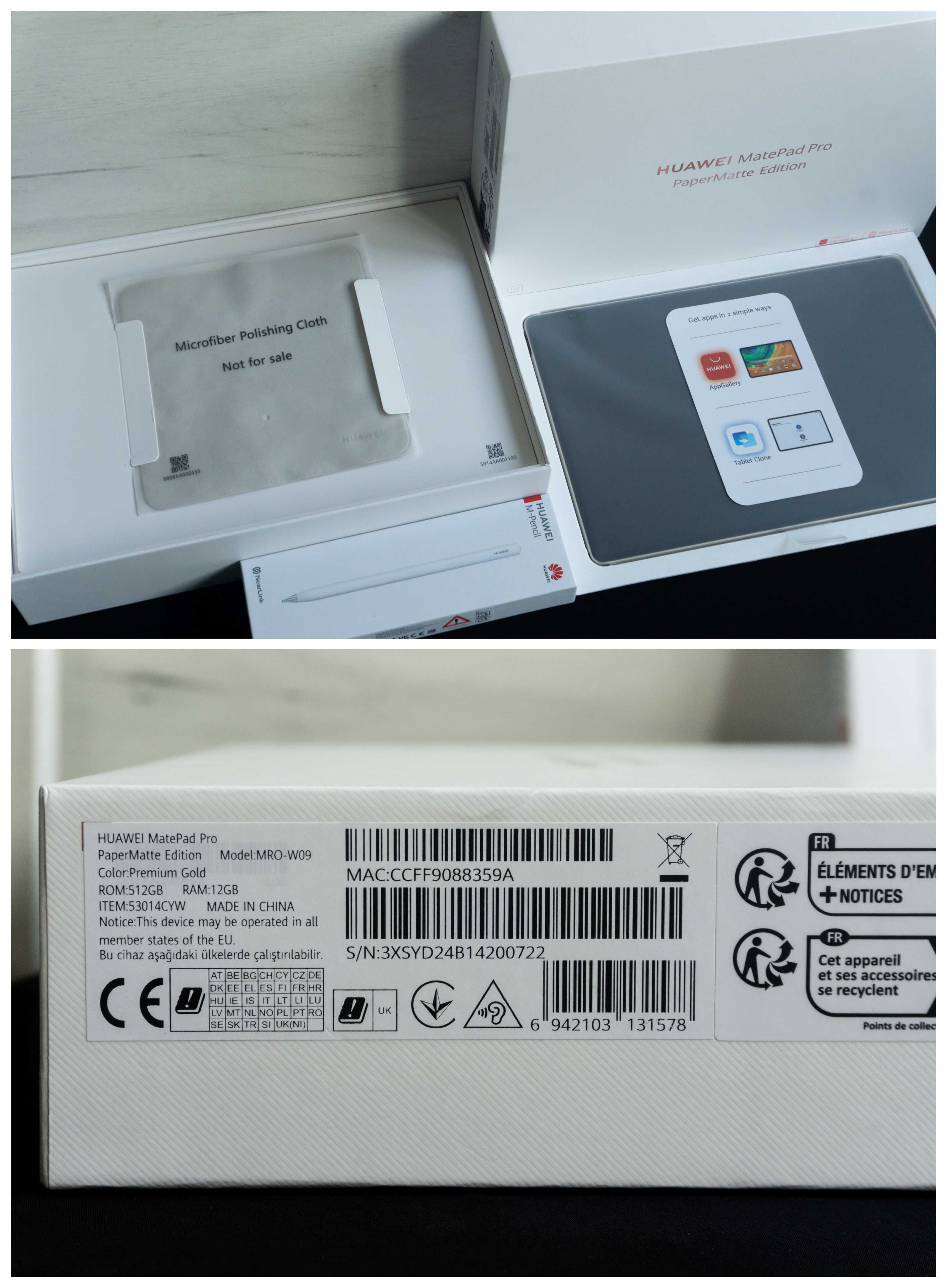 Tableta HUAWEI MatePad Pro 12.2 PaperMatte  – Factură si Garanție