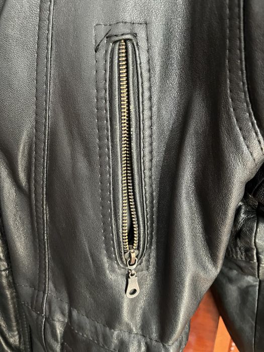 Geaca piele barbati, model vintage