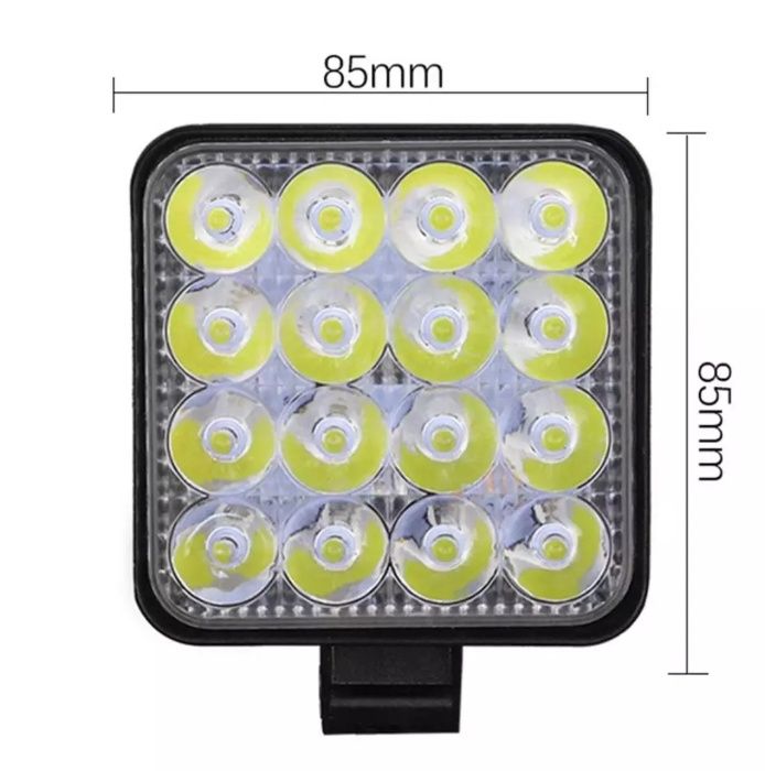 Set 2 Proiectoare LED auto Off Road ATV Tractoare Camioane Remorci 48W