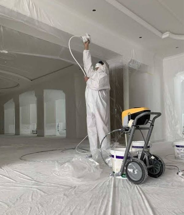 Покраска безвоздушный аппаратам.