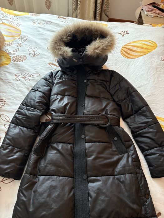 Geaca de iarna cu blana de vulpe naturala