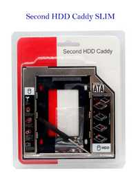 Переходник (салазки) для HDD/SSD вместо DVD RW (Slim, 9.5 мм, ноутбук)