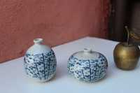 Set 2 vaze portelan de colectie CHINA, SCHOLAR”S BAMBUS pictat manual