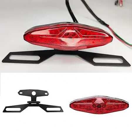 Мото стоп със стойка за номер LED