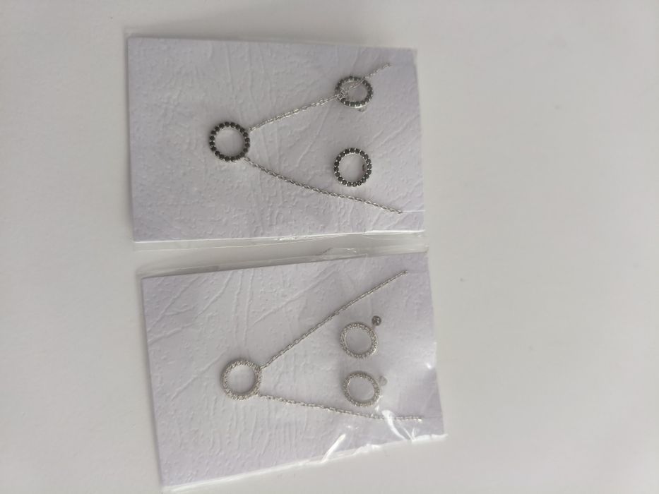 set de cercei și pandantiv din argint